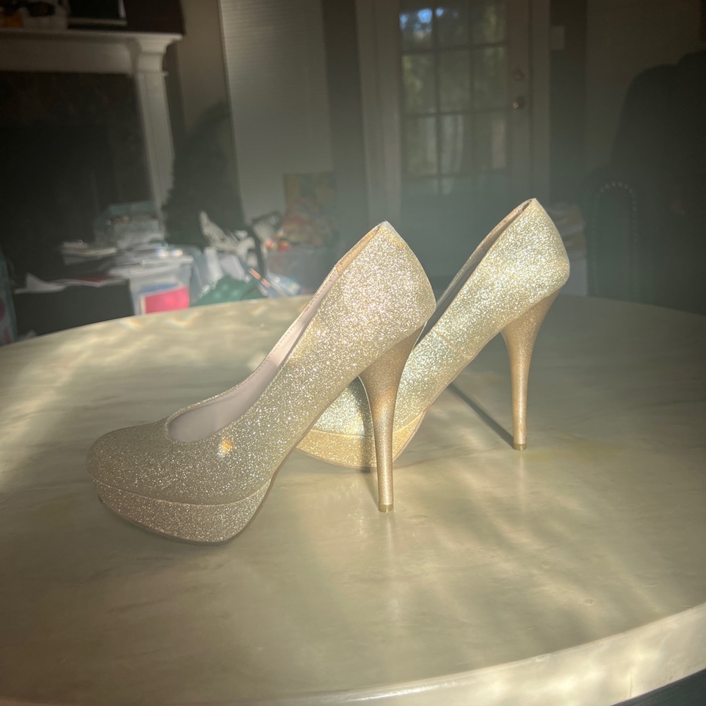 Target Gold Sparkling Heels